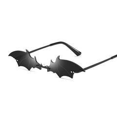 Anastasia Bat Wings Sunglasses Black Front