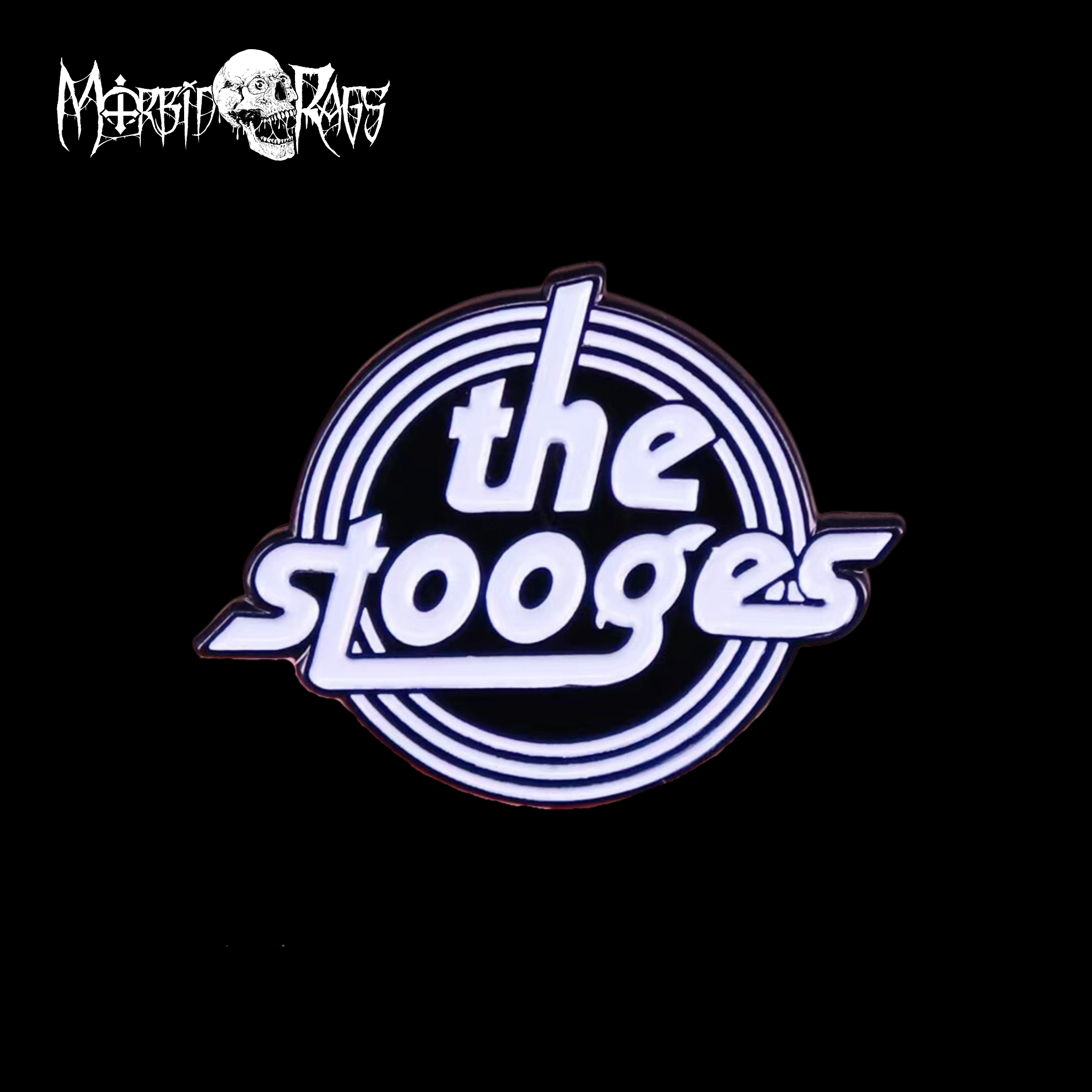 The Stooges Logo Pin Macro