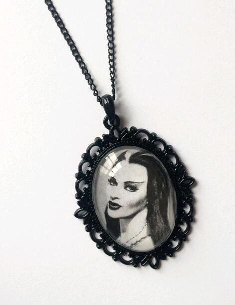 Lily Munster Necklace Front